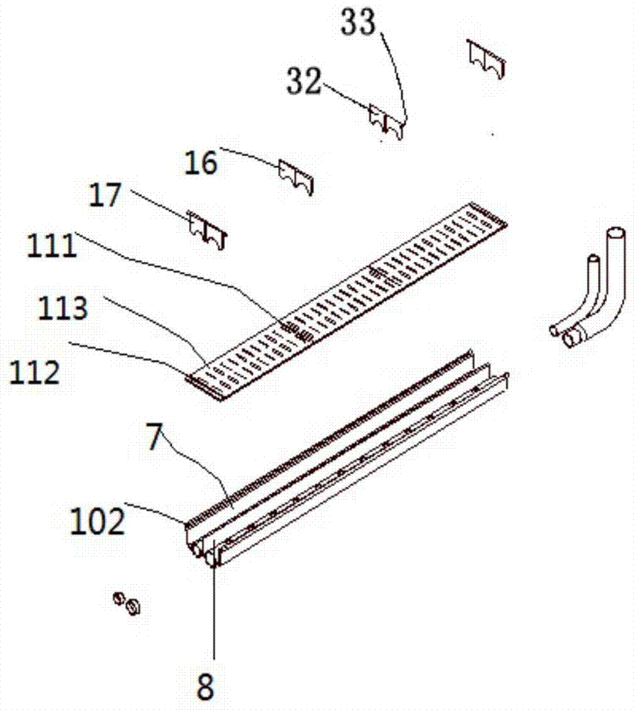 A double-row parallel-flow evaporator and an air-conditioning device having the evaporator