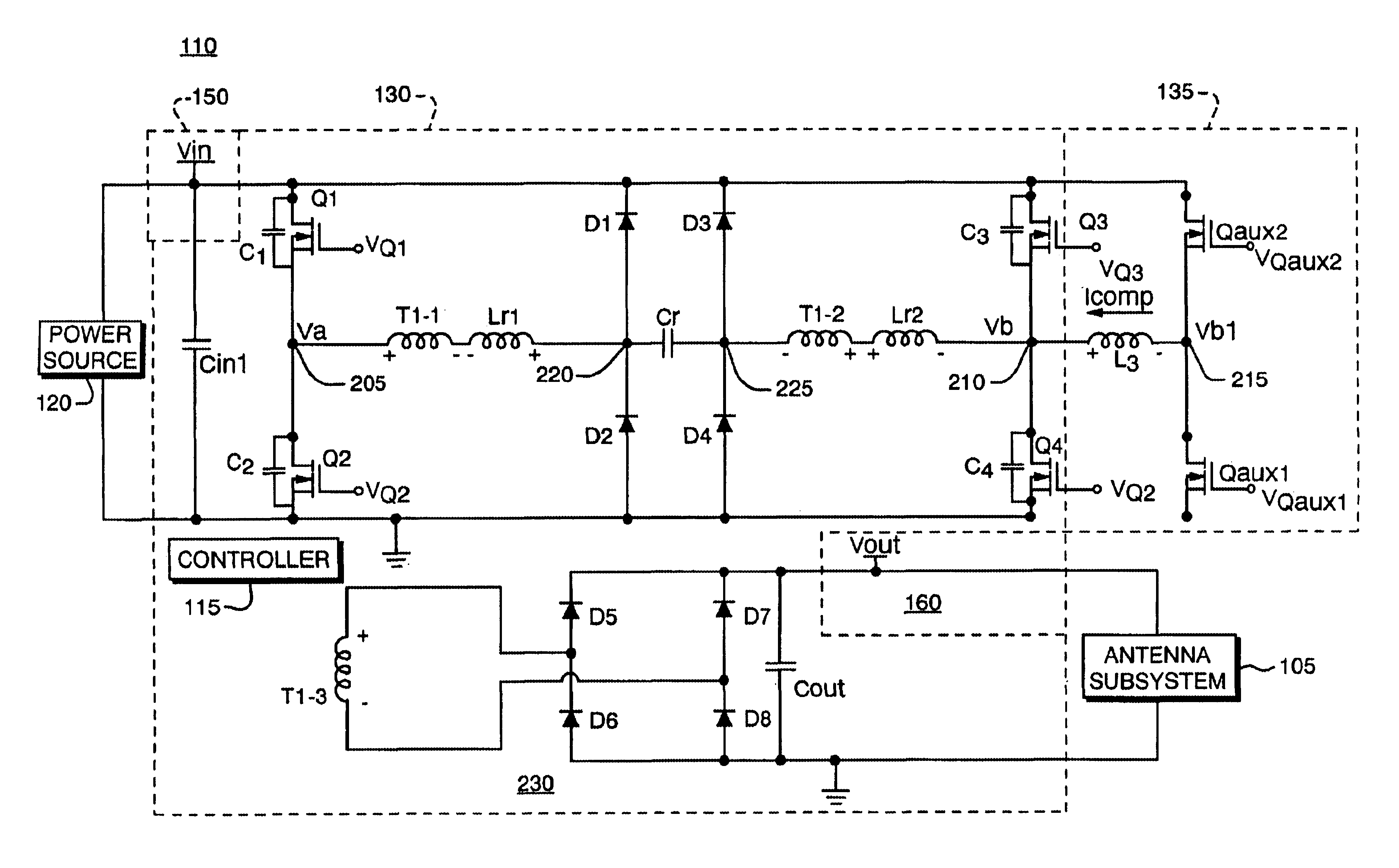 Method and apparatus for converting power