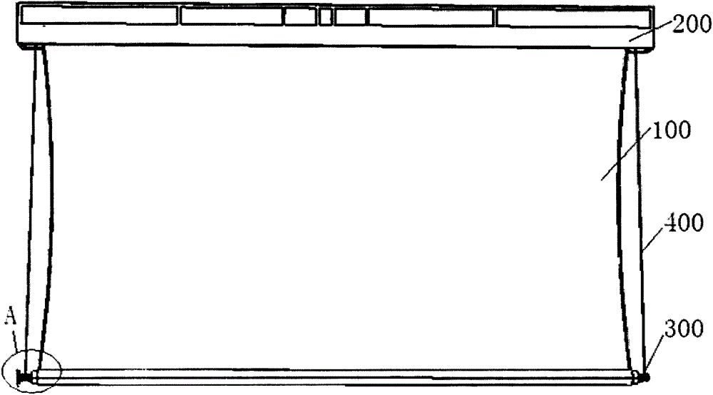 A screen and roll-down mechanism and its control method