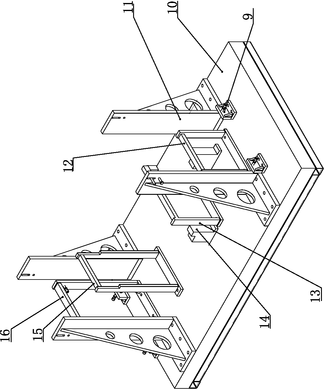 Spot welding tooling of machine body of press machine and spot welding method employing spot welding tooling