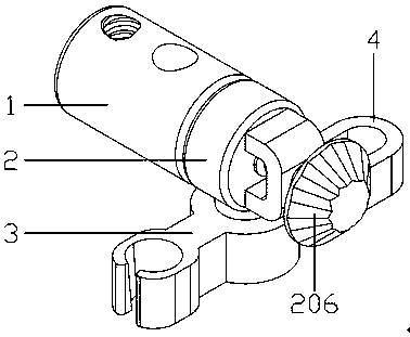 Shower head fixing device in shower head supporting device convenient to adjust in multiple directions