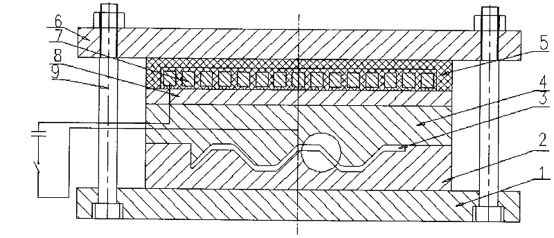 Electromagnetic force driven molded sheet forming method and equipment