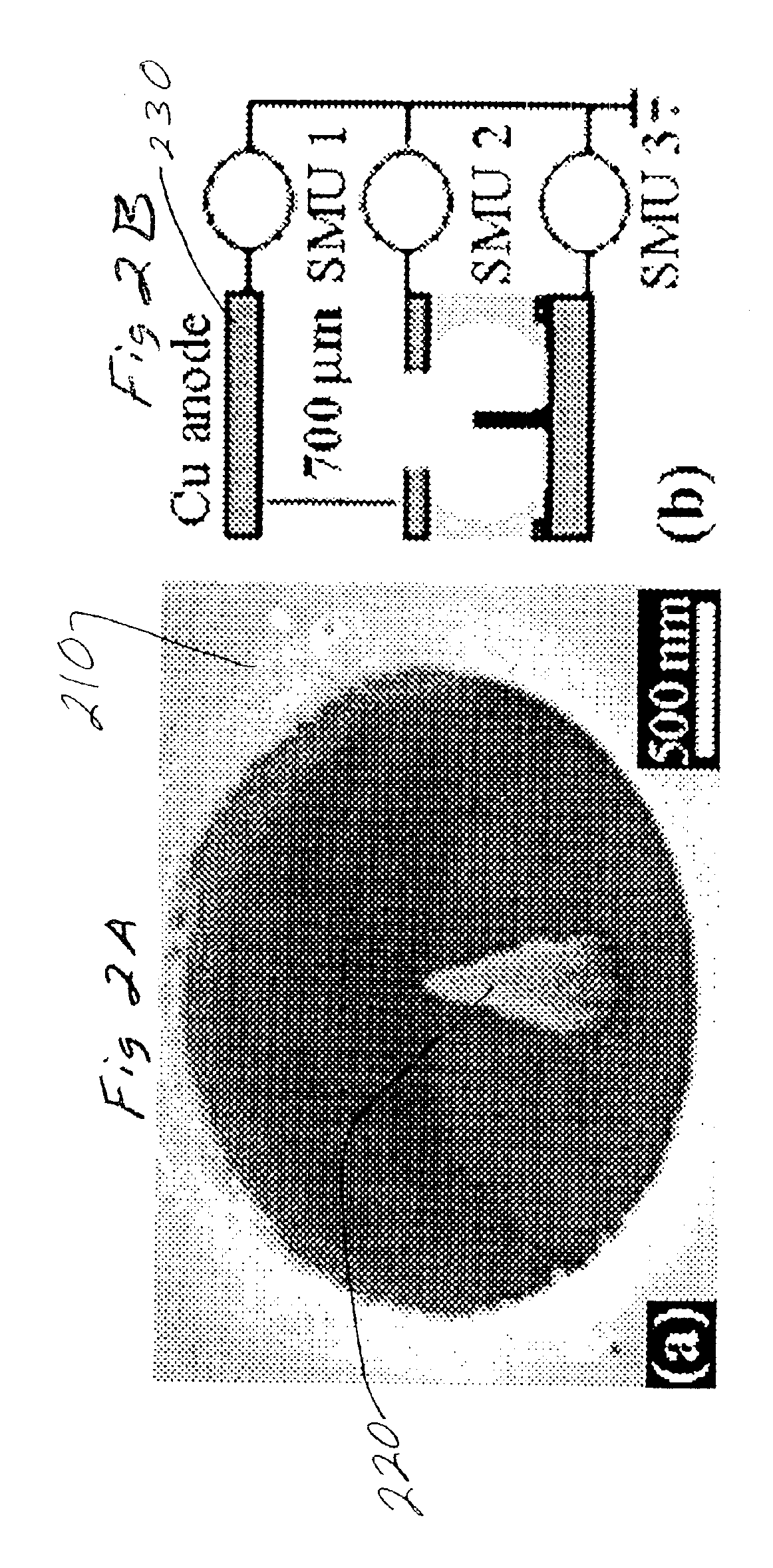 Gated fabrication of nanostructure field emission cathode material within a device