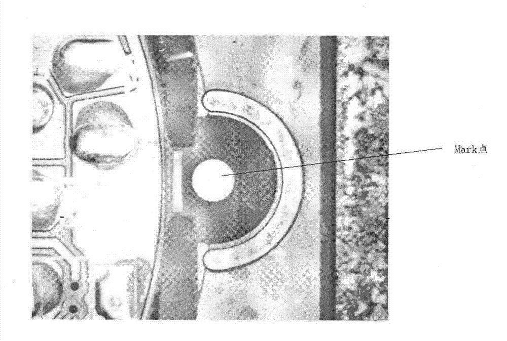 Method for positioning Mark points of PCB (printed circuit board) by image matching