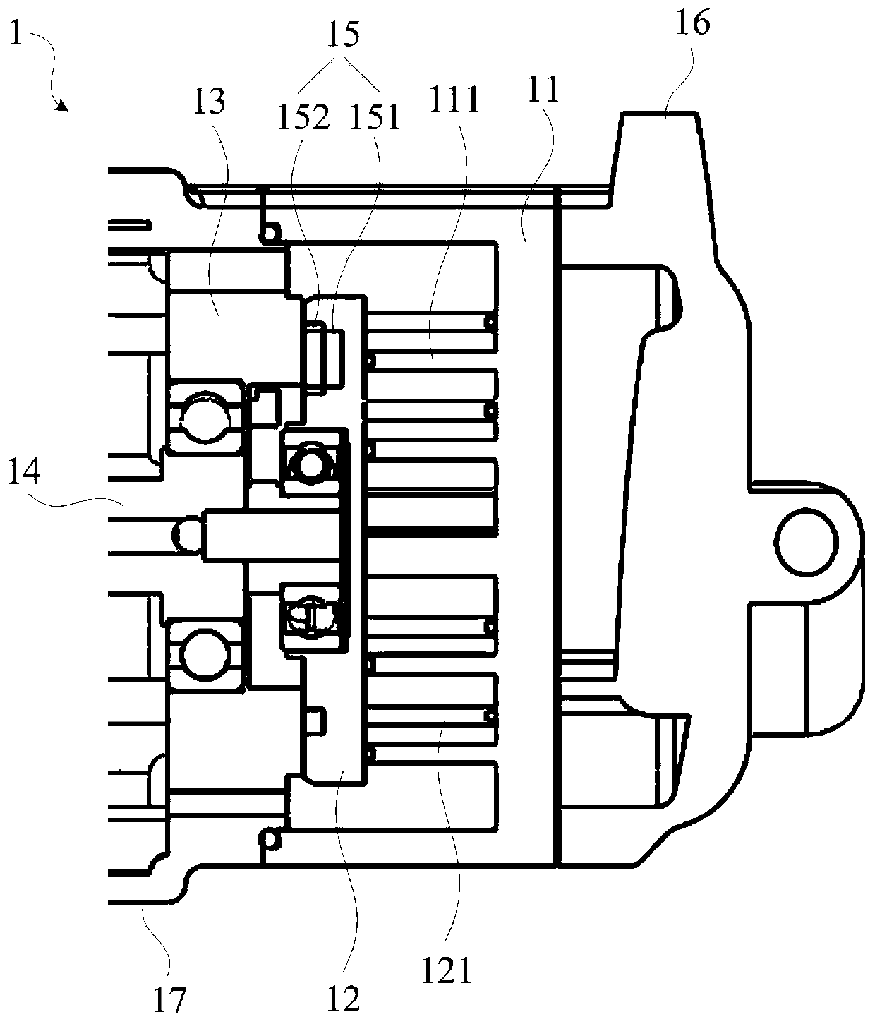 Horizontal scroll compressor for vehicle and pump body assembly thereof