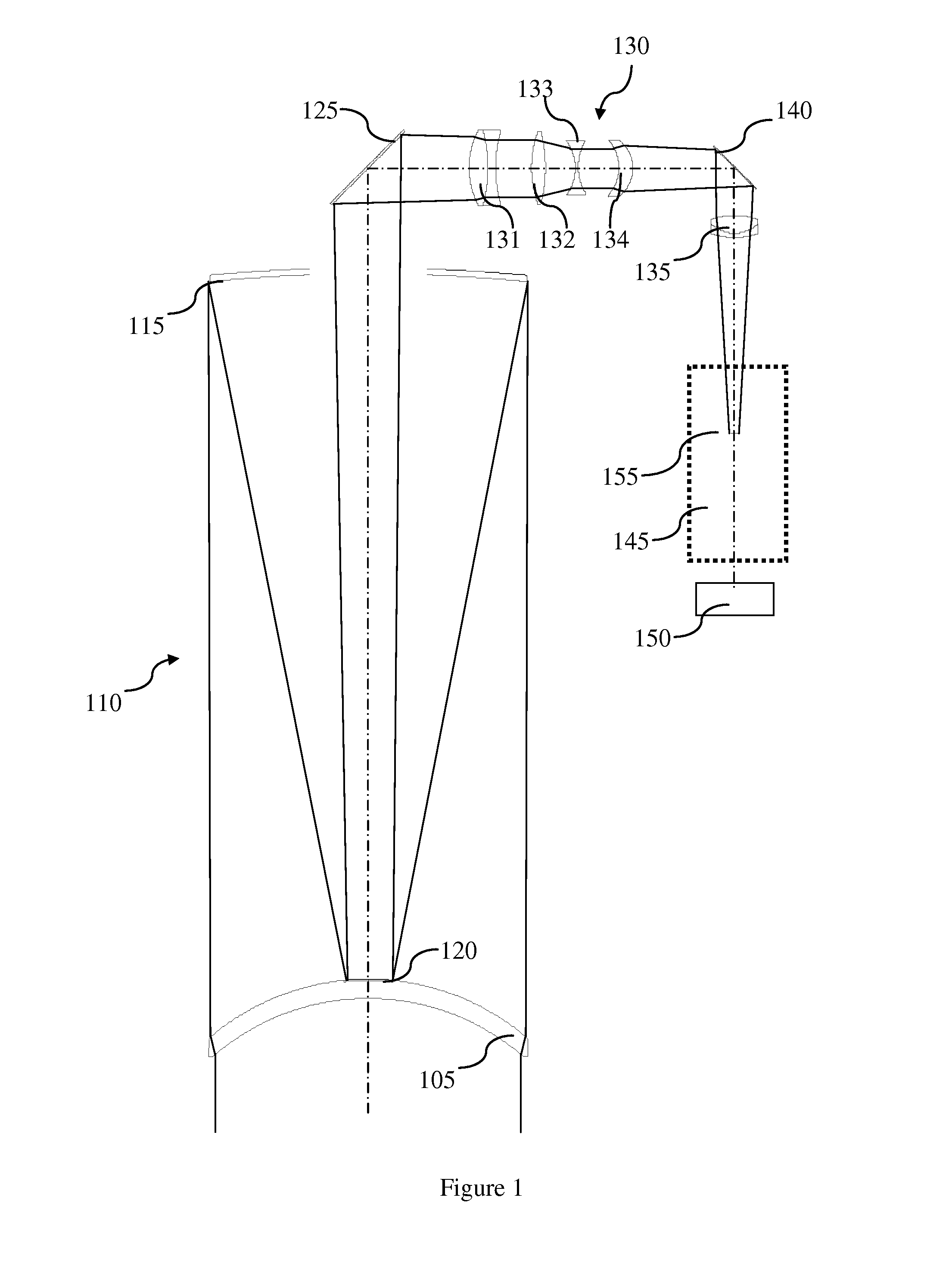 Device for taking long-distance images