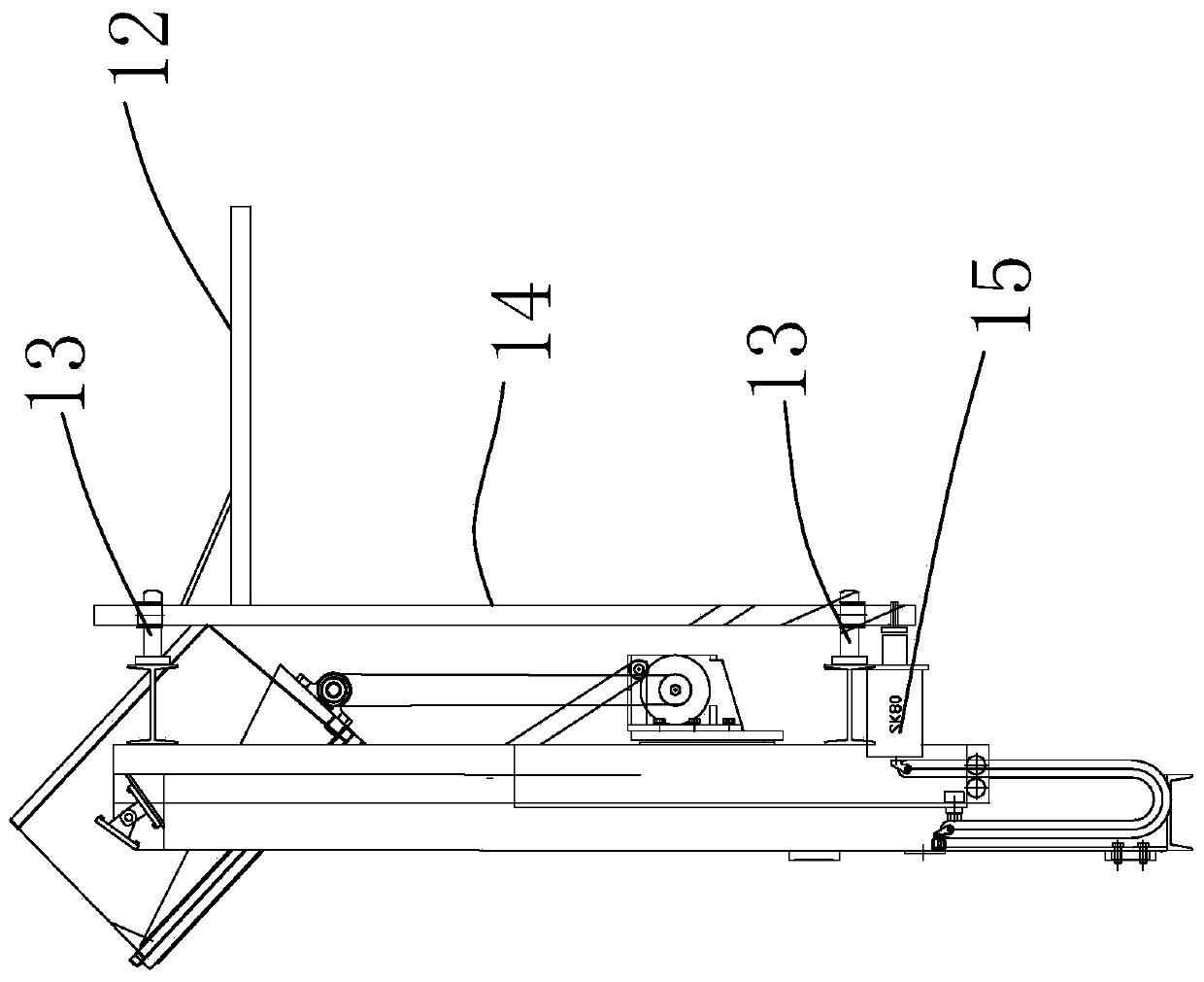 An automatic conveying and vibrating system for medical waste treatment