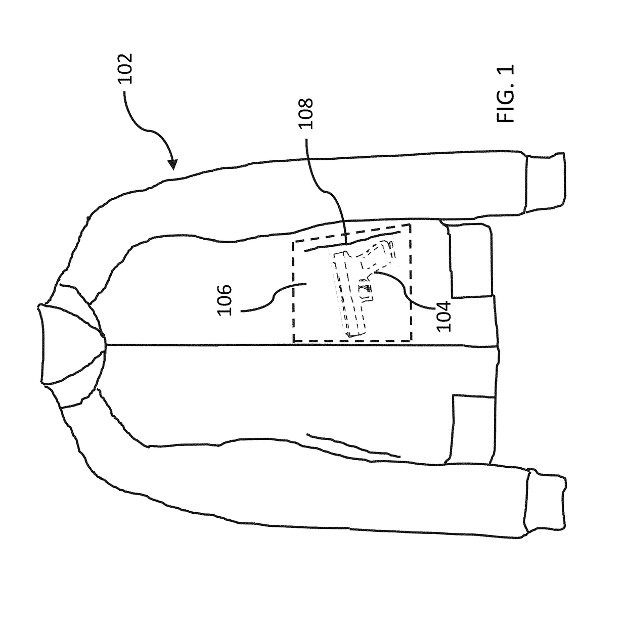 Outer garment for carrying a concealed object