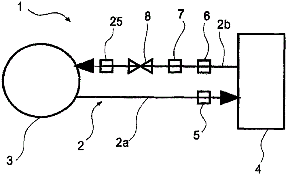 Device and method for cleaning gas in a blow molding machine