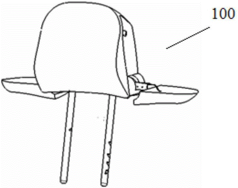 Headrest integrated with hanger function