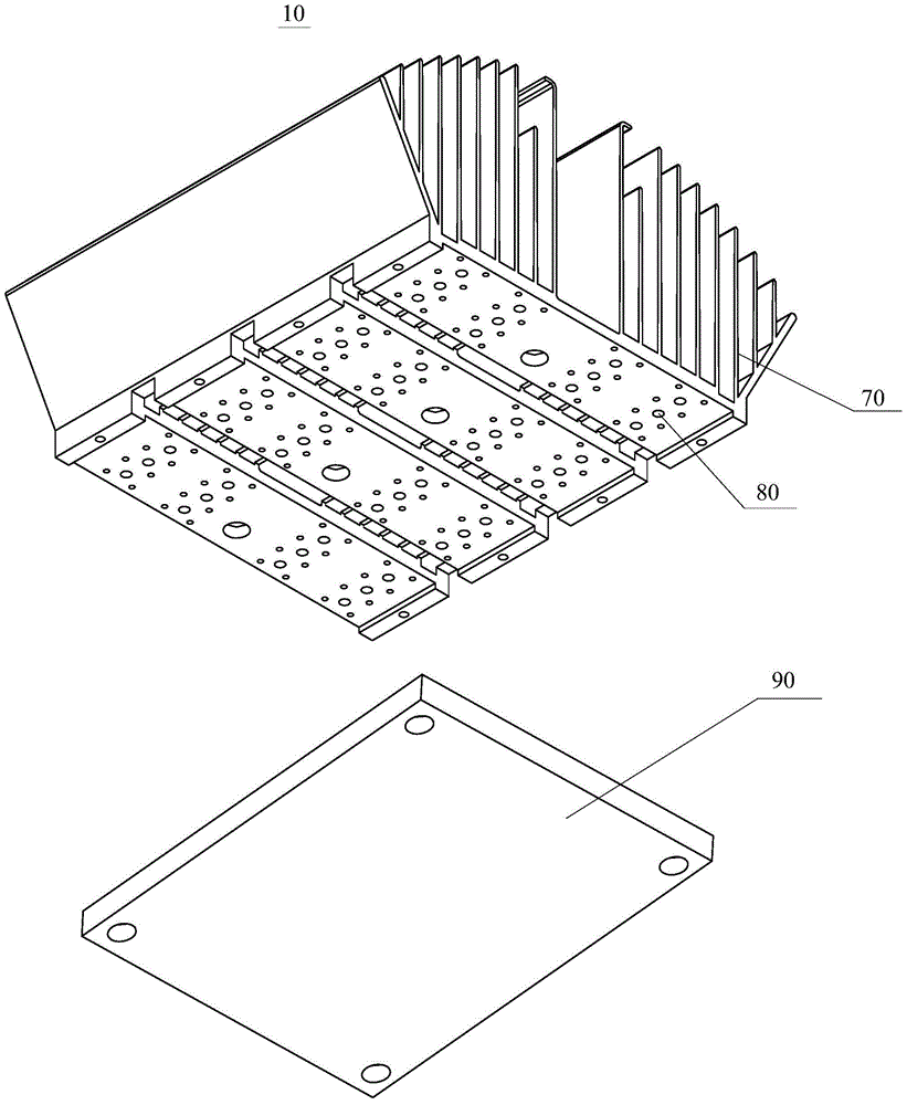 led luminaire with plate radiator