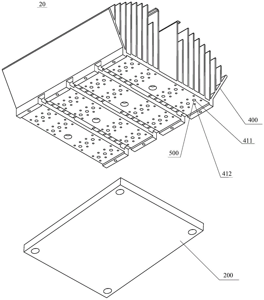 led luminaire with plate radiator