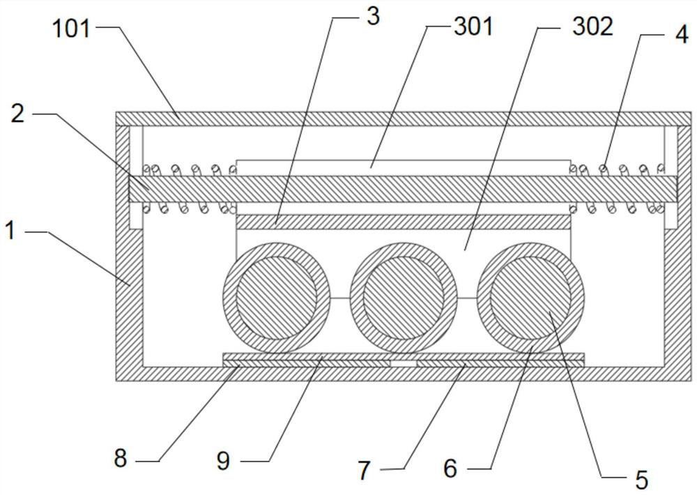 Underground horizontal drilling tool vibration sensor based on triboelectric effect