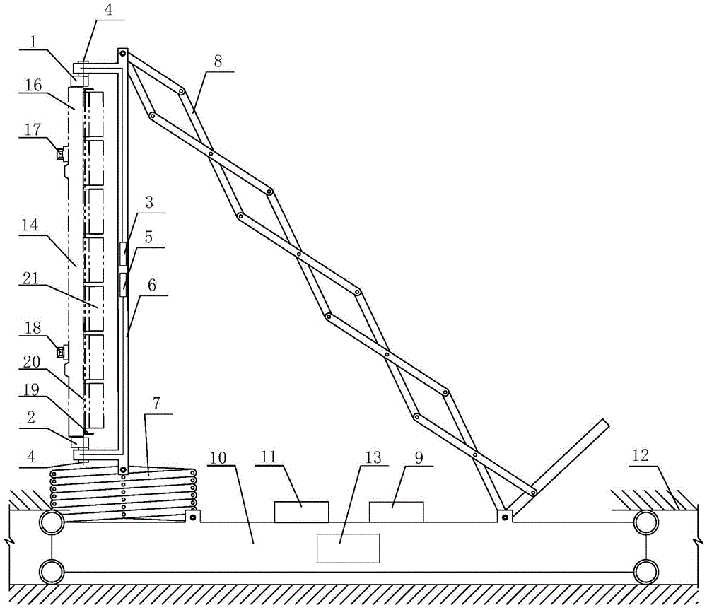 A rotary lifting device for repairing coke oven door