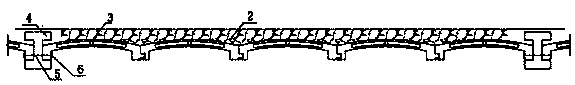 Large-span underground space deep foundation pit support system and construction method