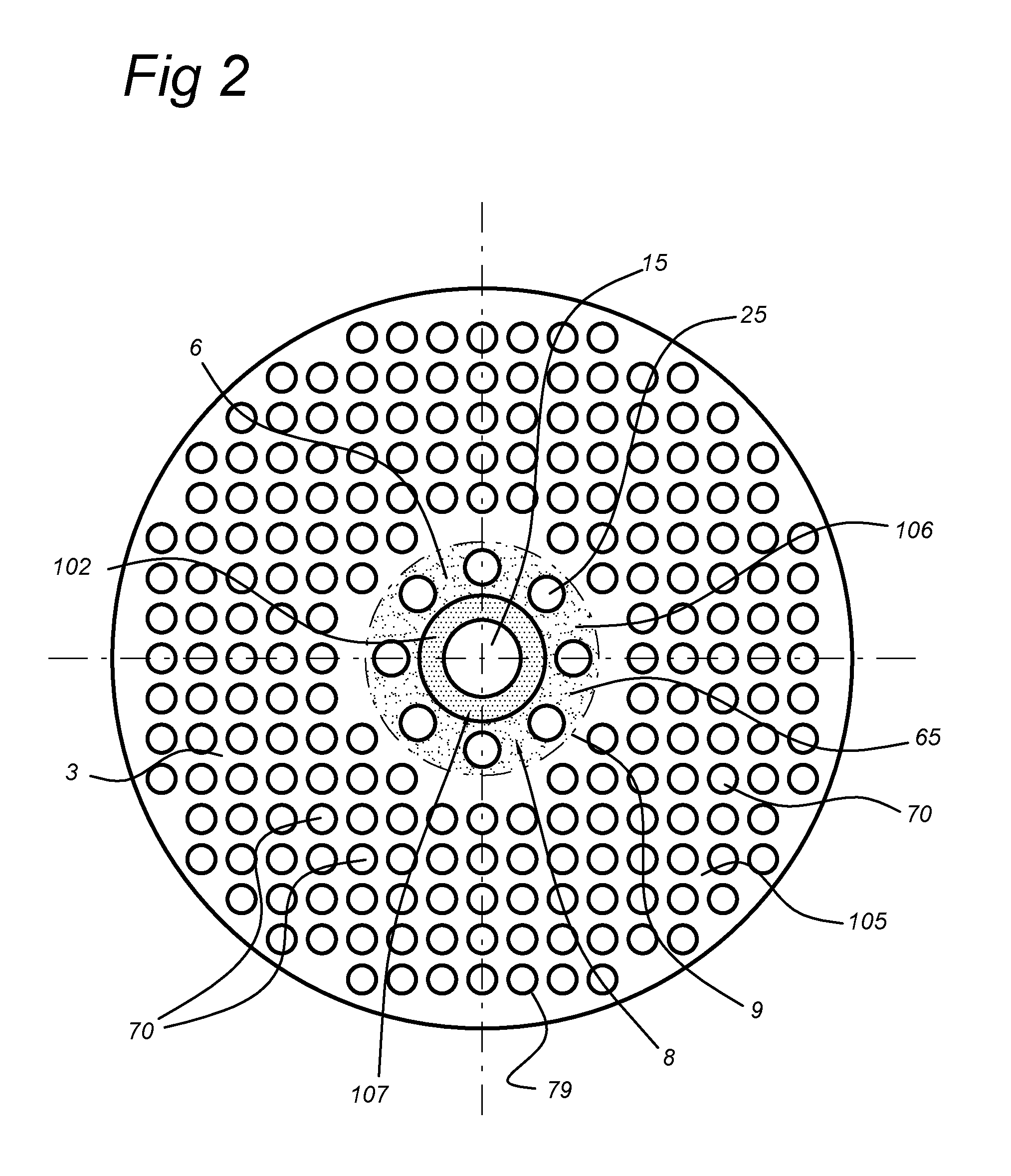 Membrane reactor and process for the production of a gaseous product with such reactor