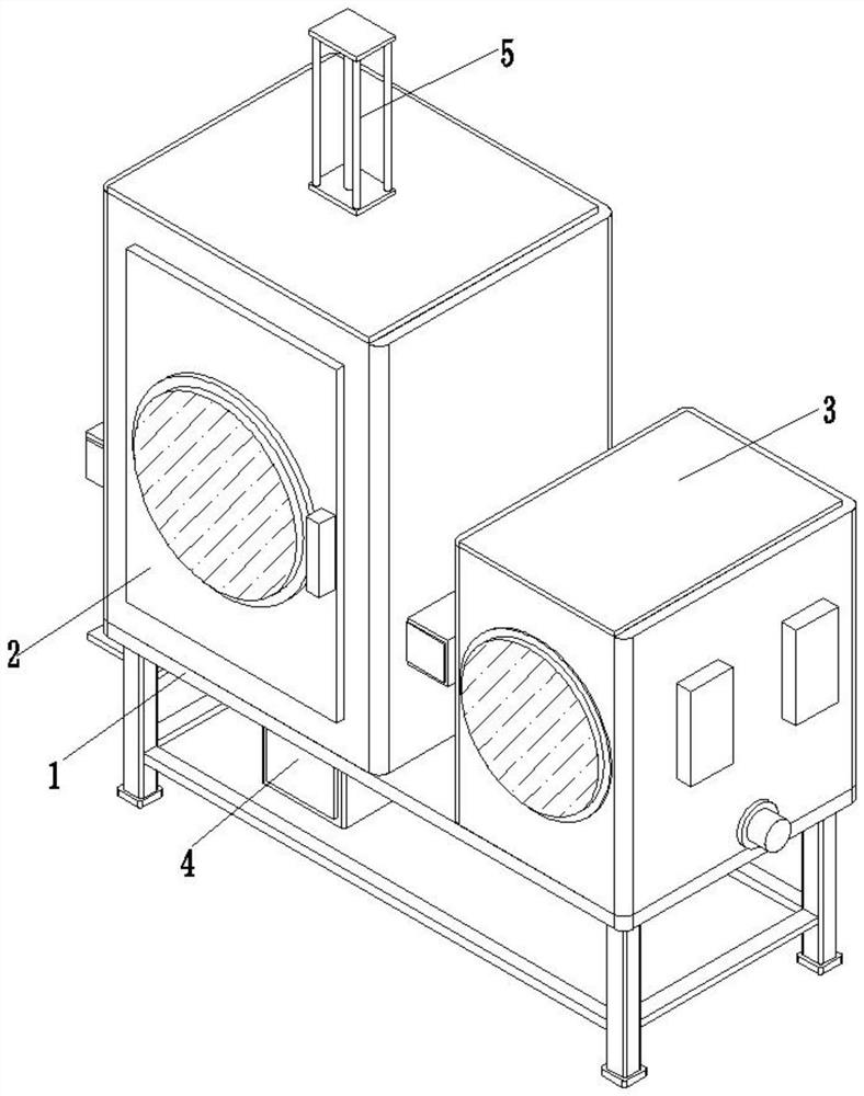 Separation and purification device for extracting anthocyanin based on blueberry pomace