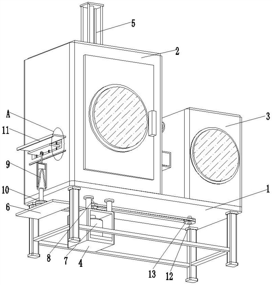 Separation and purification device for extracting anthocyanin based on blueberry pomace