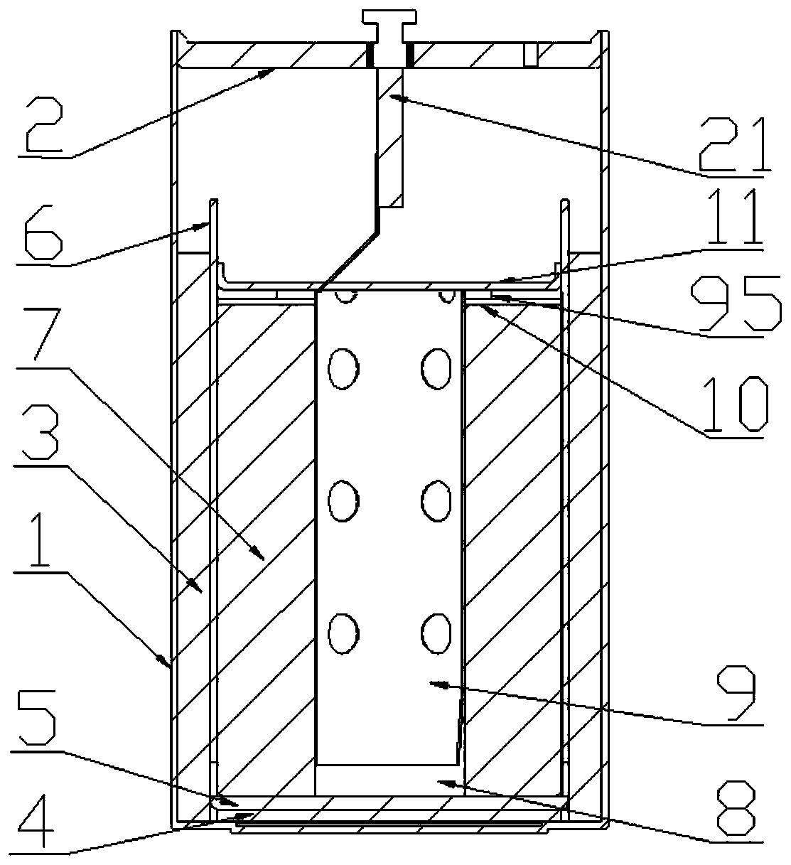 High-capacity lithium thionyl chloride energy type battery and preparation method thereof