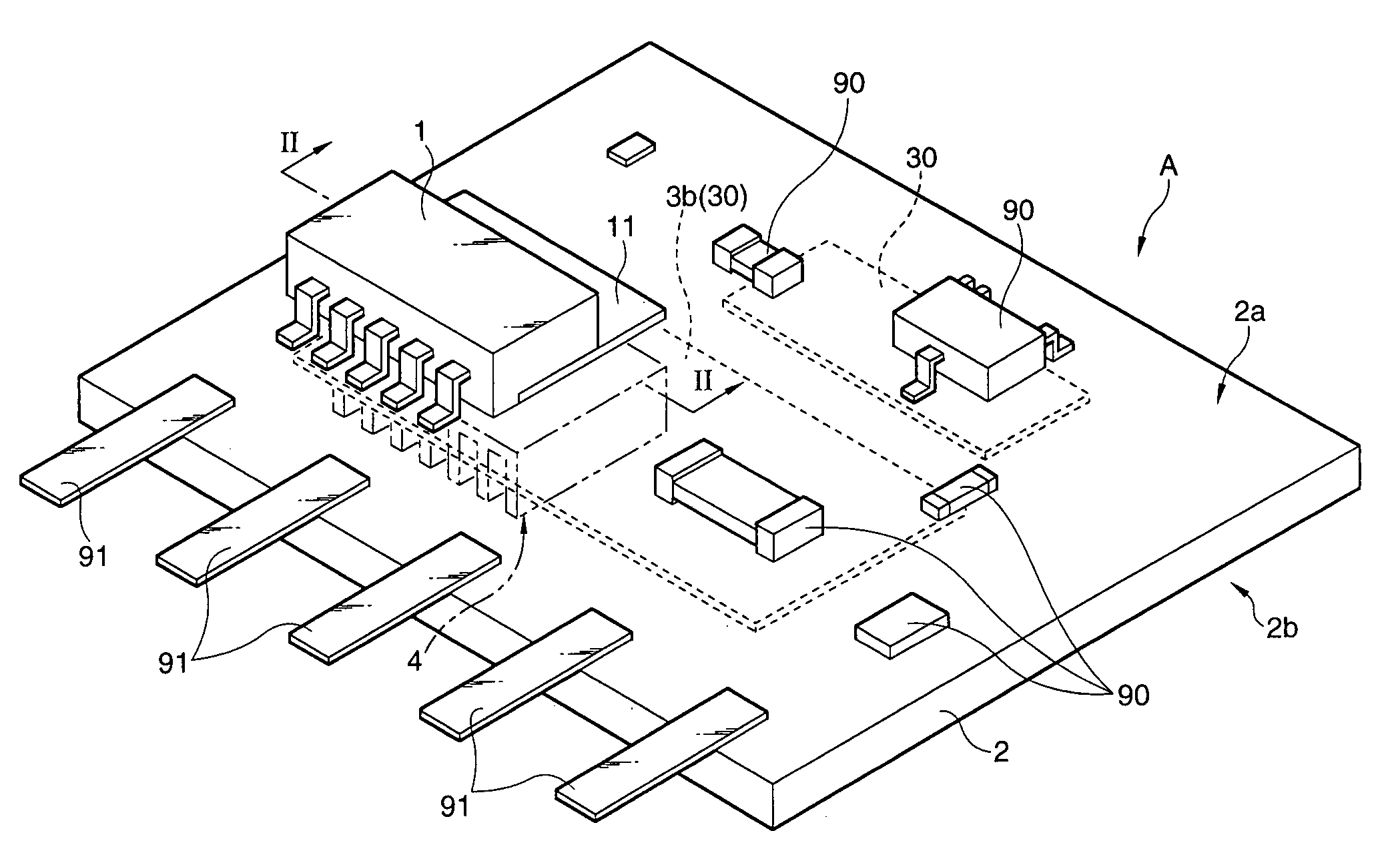 Printed wiring board having heat radiating means and method of manufacturing the same