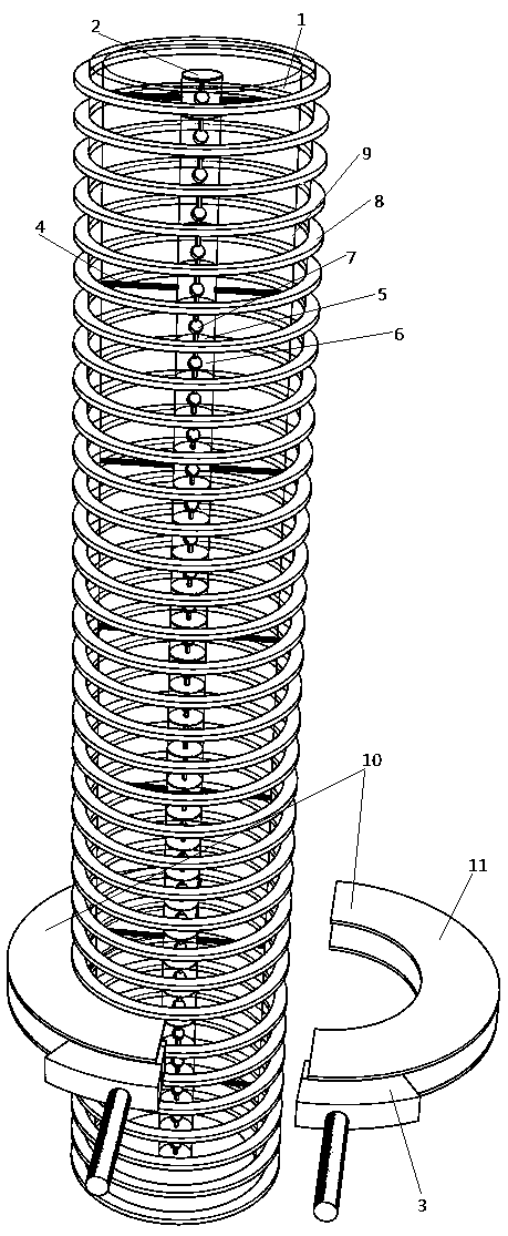 Isolated microwave control type blanking tube valve