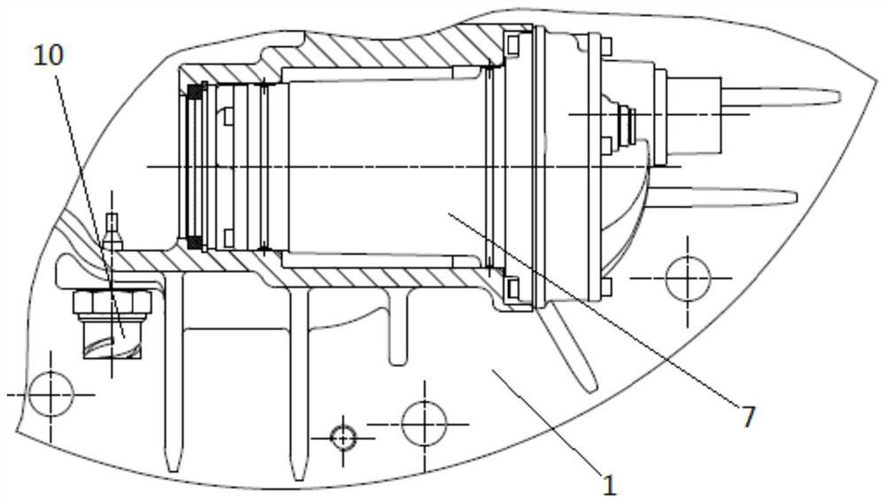 Lubricating structure of pure electric axle transmission system