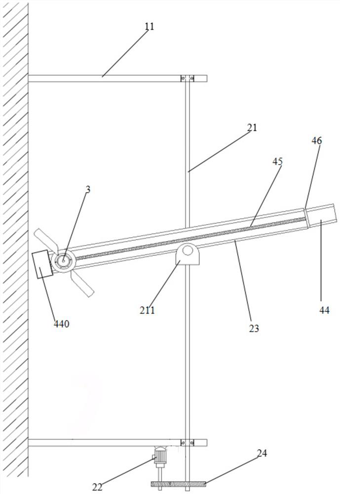 Swing sliding type flapping rotor device