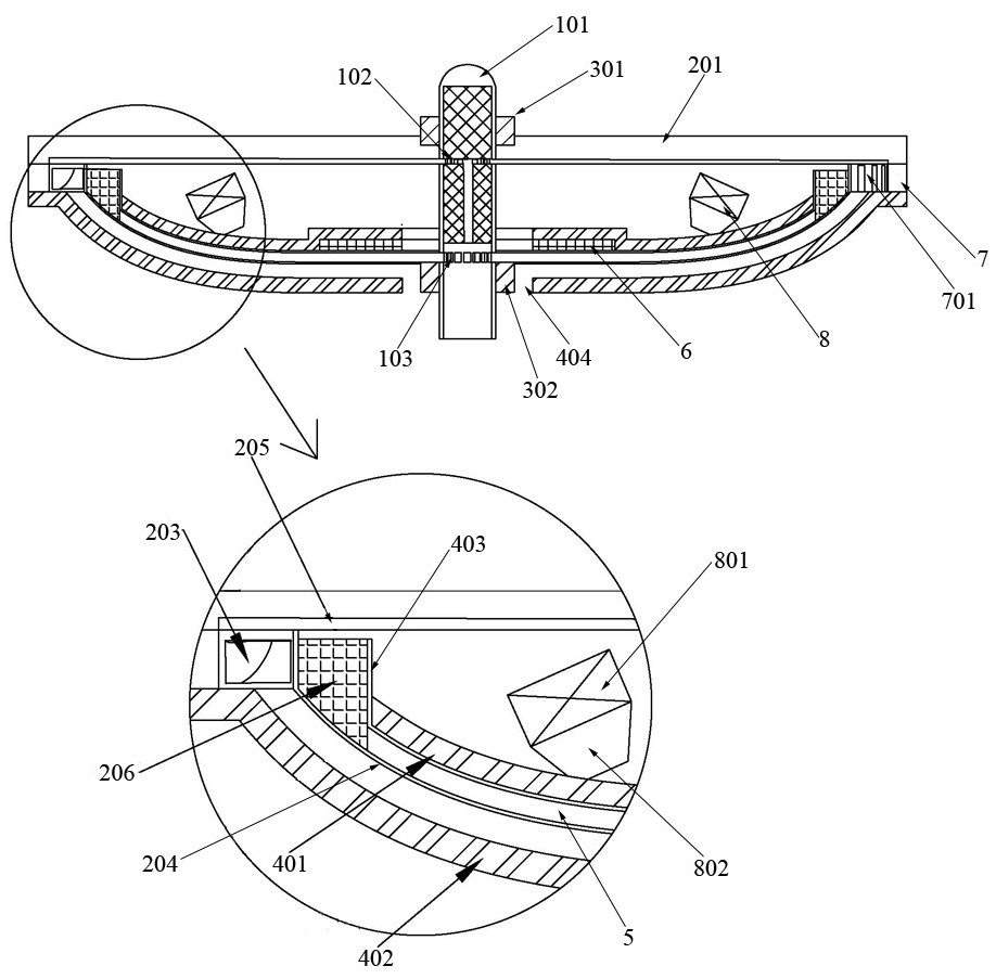 Ultrasonic-assisted ionization of hydrogen fuel high-speed rotating magnetic fluid power generation device and method