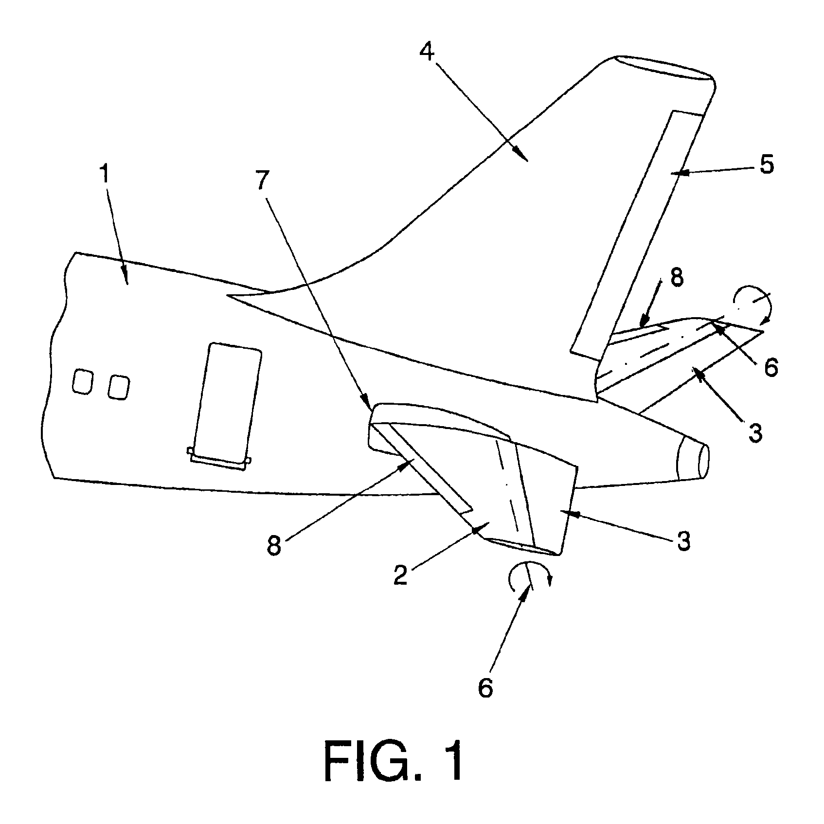 System for increasing controllability for an aircraft