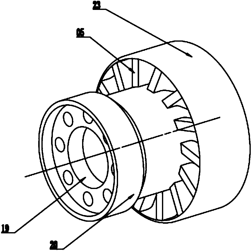 Low-emission low-rotational-flow combustion chamber head structure for aircraft engine