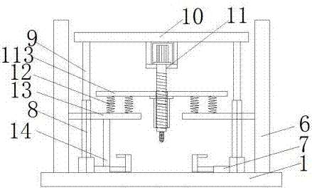 Special fixed perforating device for automobile aluminum alloy hubs