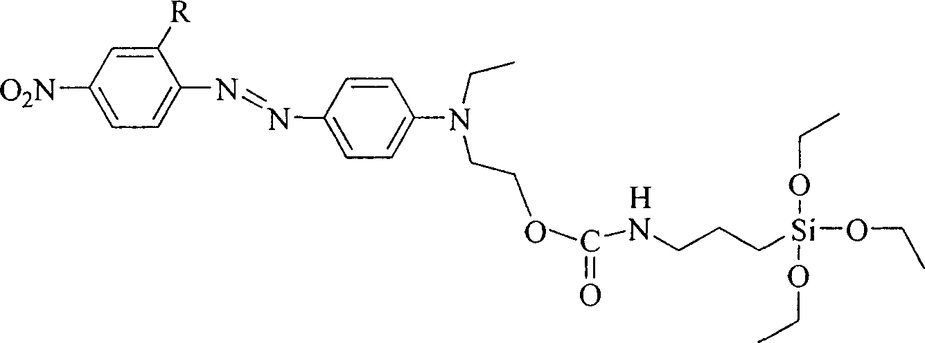 Silioxane precursor containing azobenzene dye and its synthesis