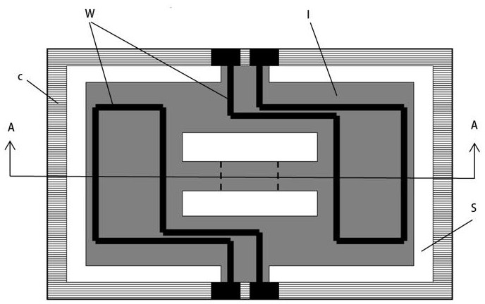 Preparation method of mems magnetic field sensor using folded beam structure