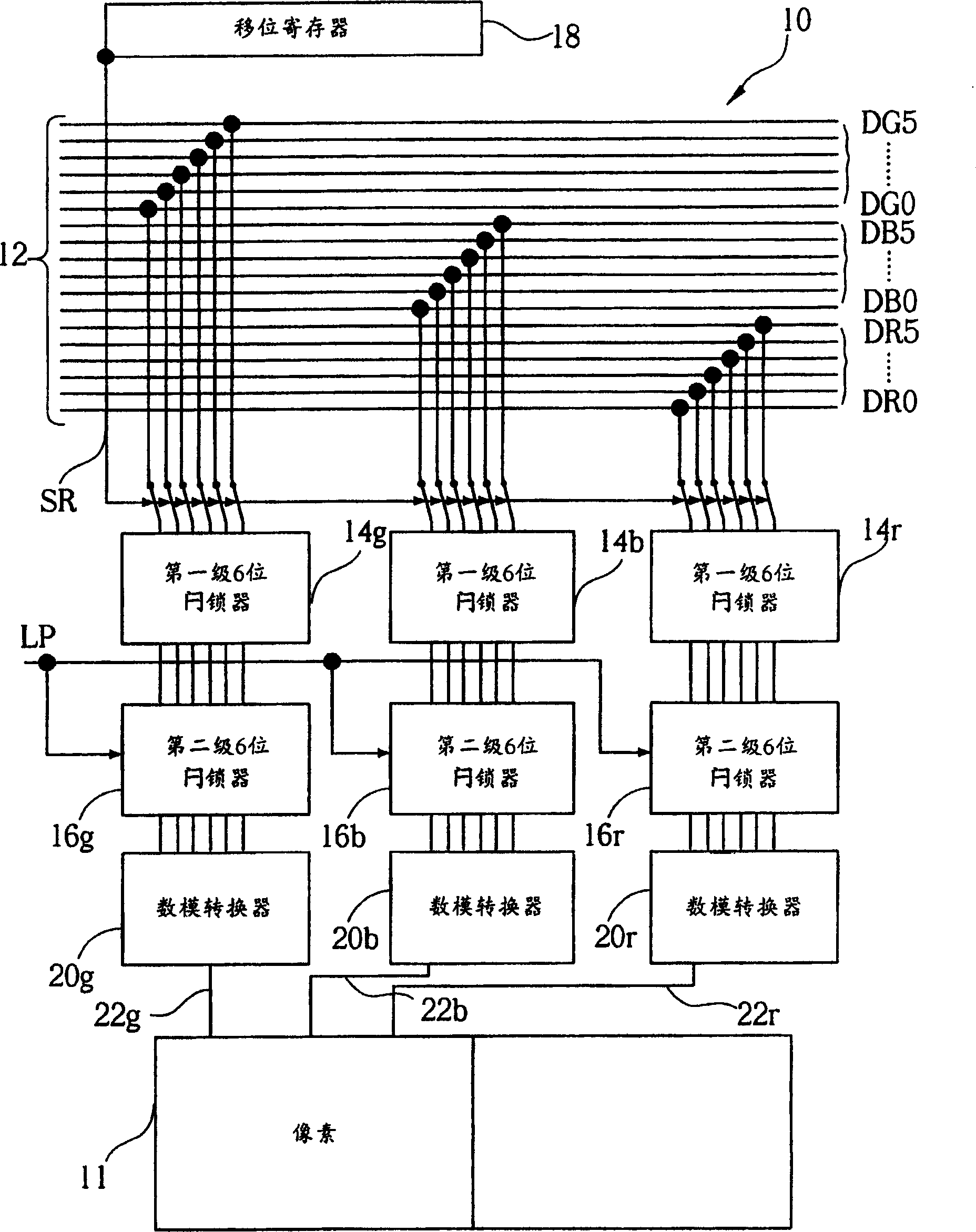 Data driving circuit and its method of driving data