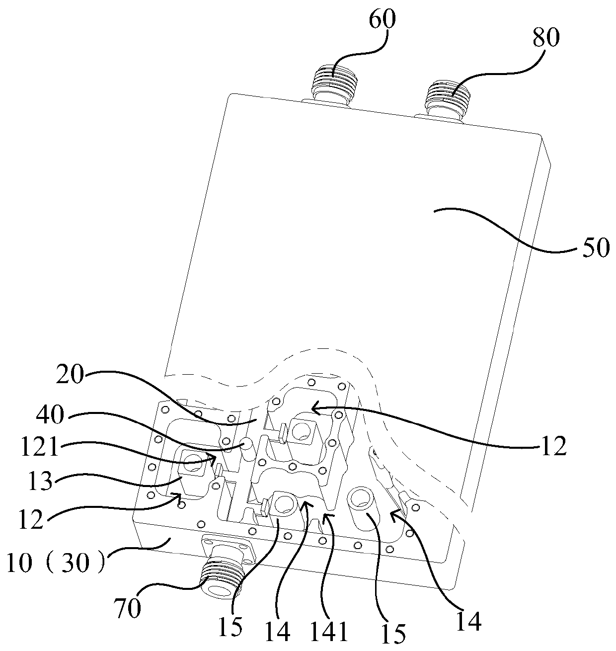 Band elimination filter and combiner