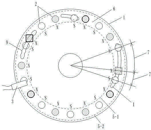 Power-assisted with shell inner magnet position and magnetic flux adjustable sensor