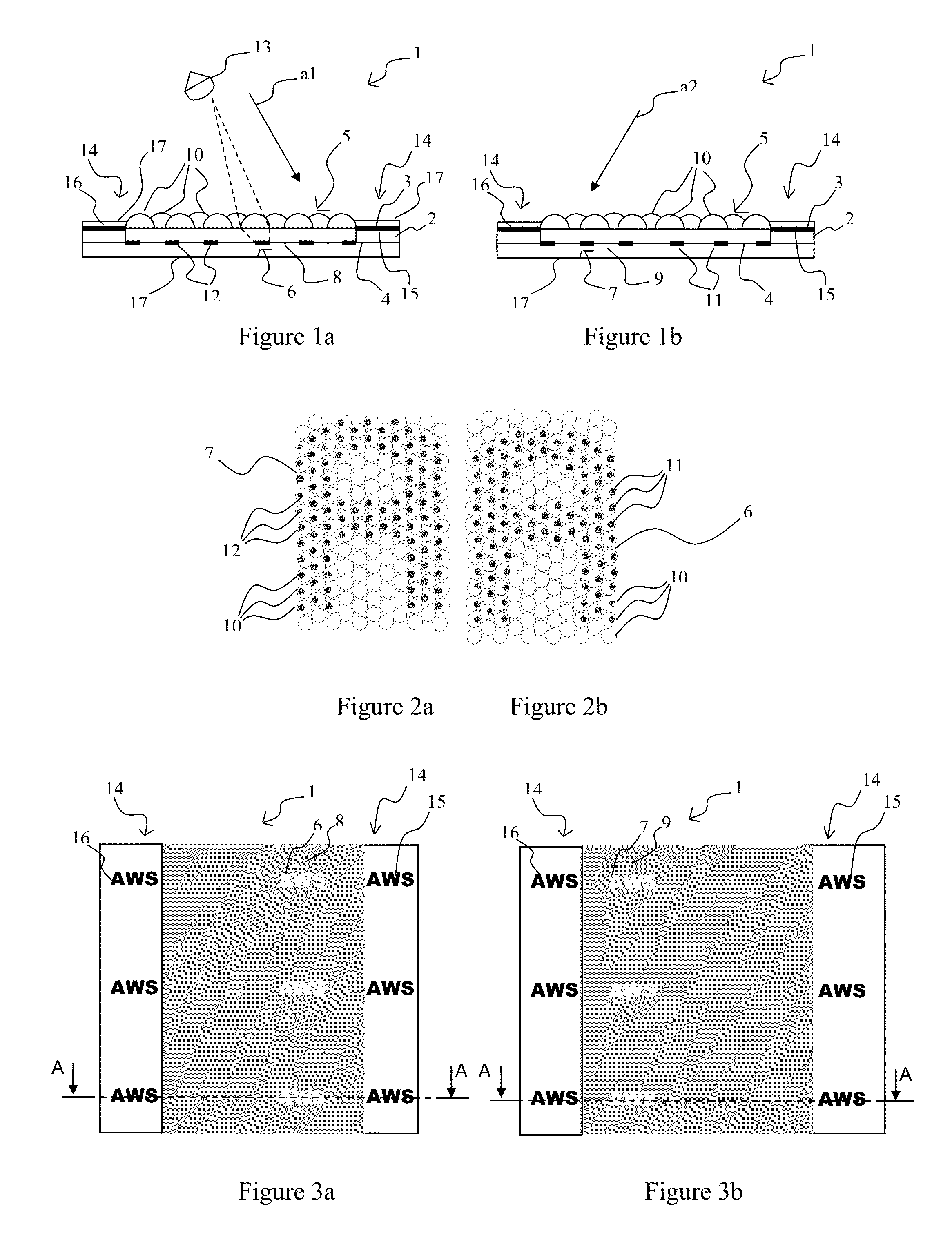 Element for security document comprising an optical structure