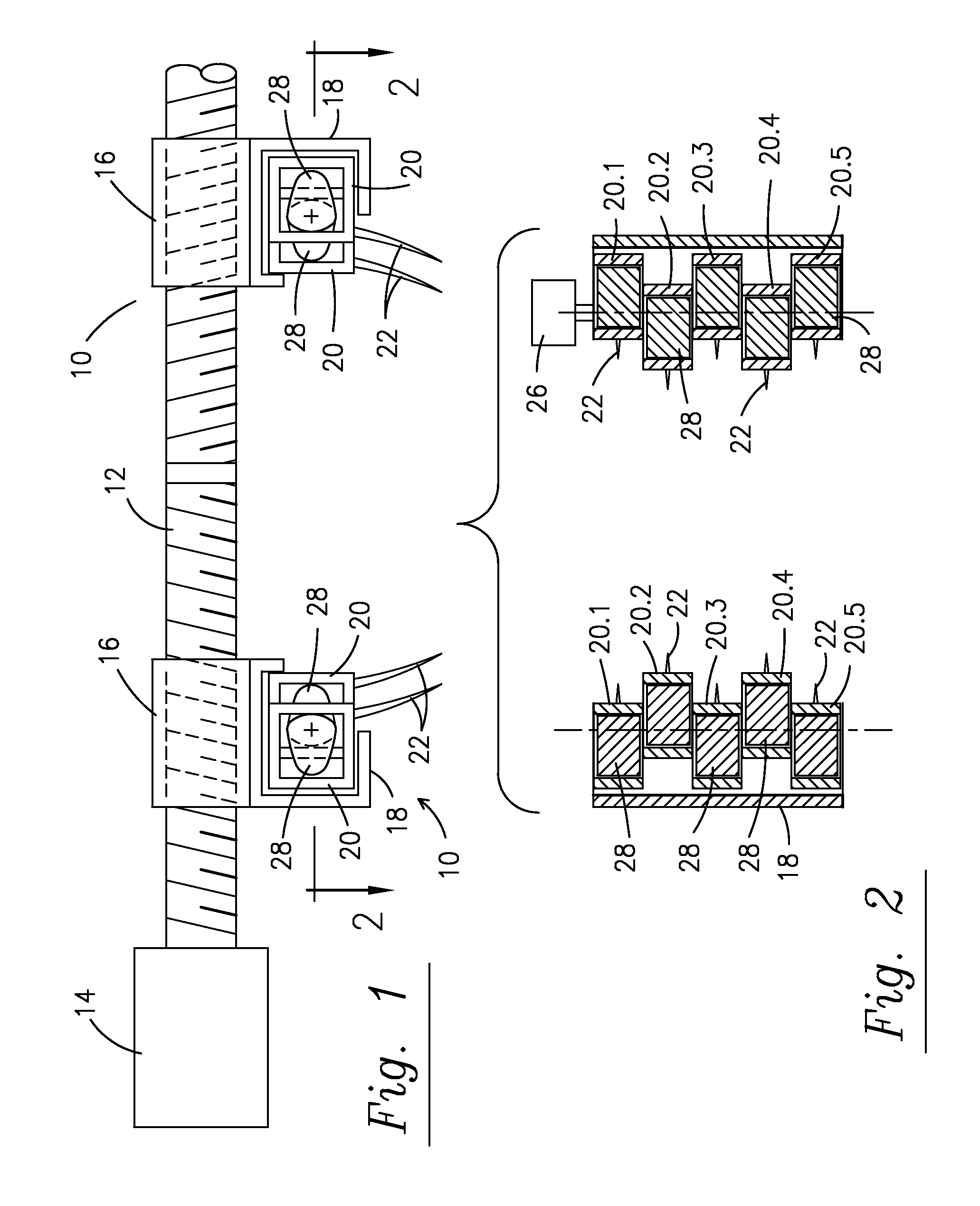 Process and instrument for stretching tissue of skin