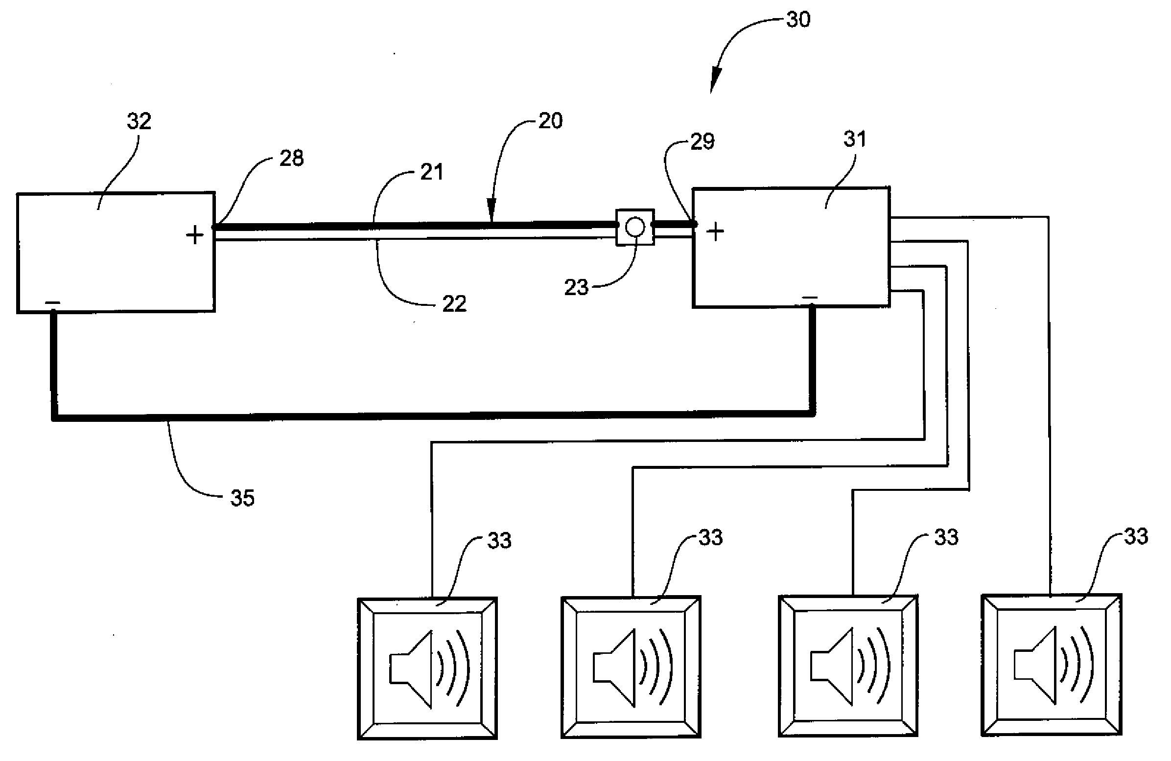 Electrical apparatus with voltage drop indicator