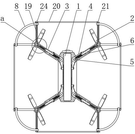 A foldable UAV with a propeller protection mechanism