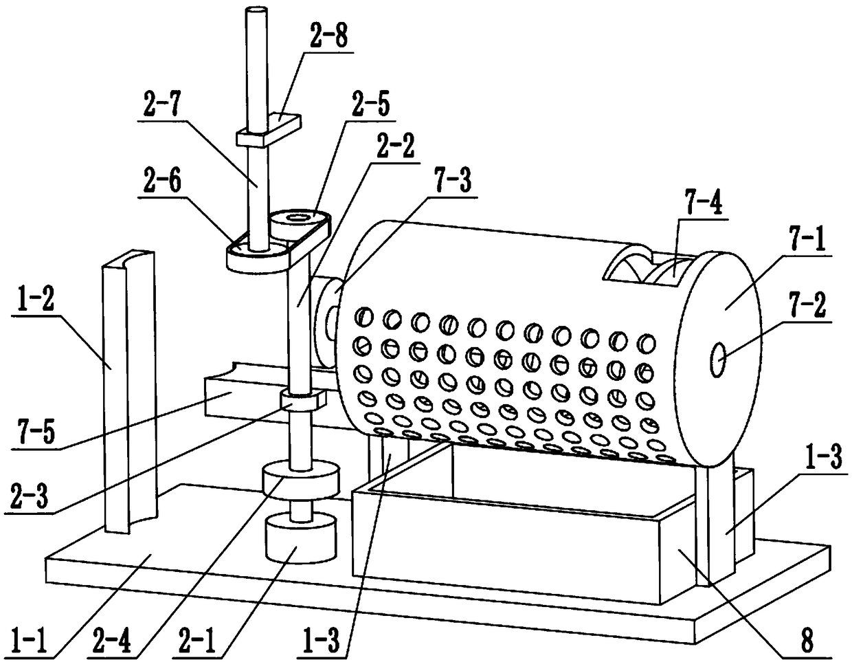 Biomass raw material processing device in field of new energy