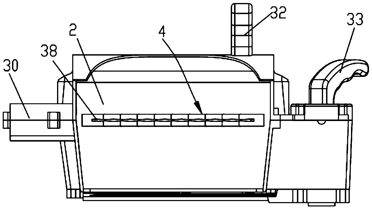 Handheld topping machine