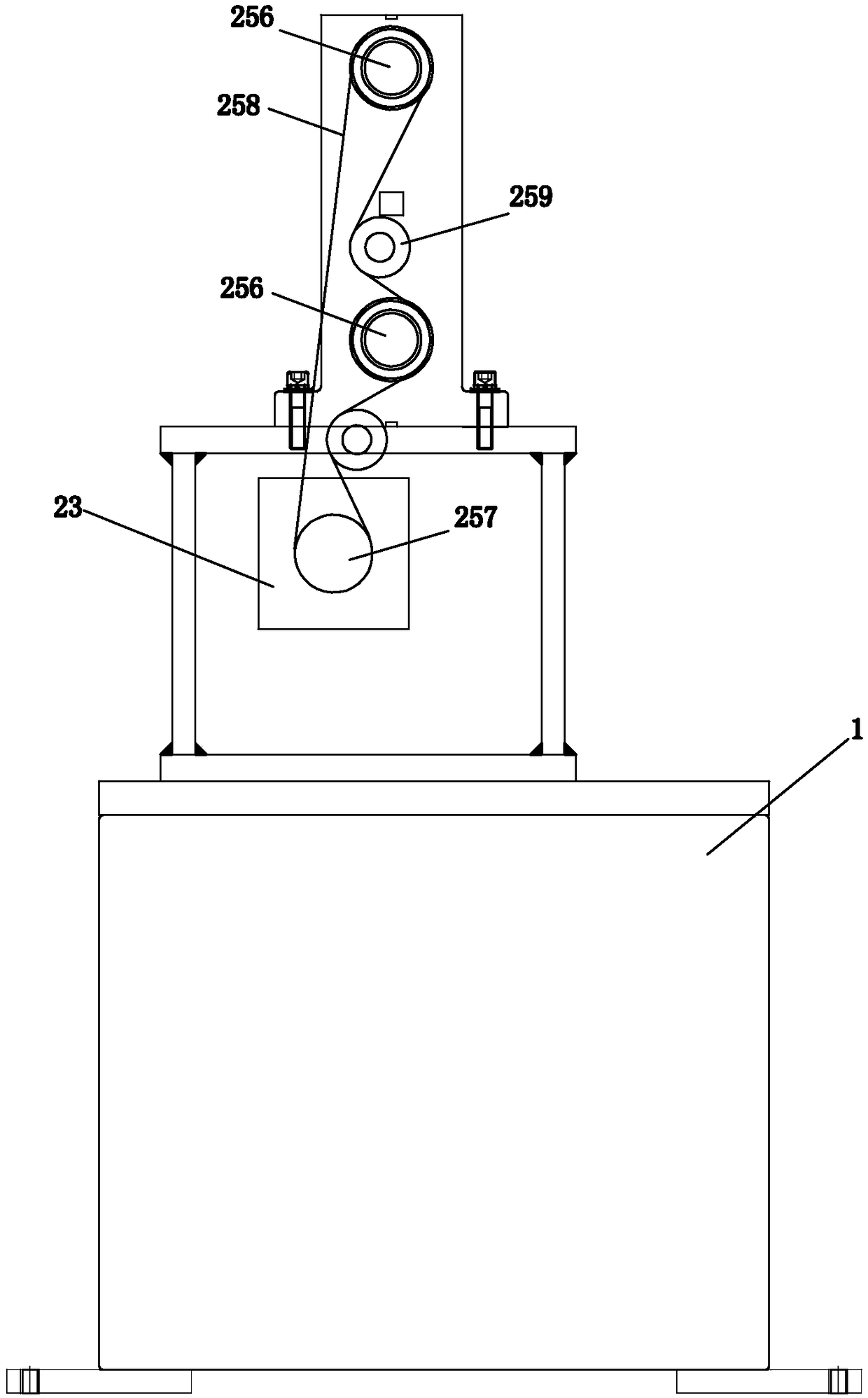 Half-iron-core stator pin type winding machine