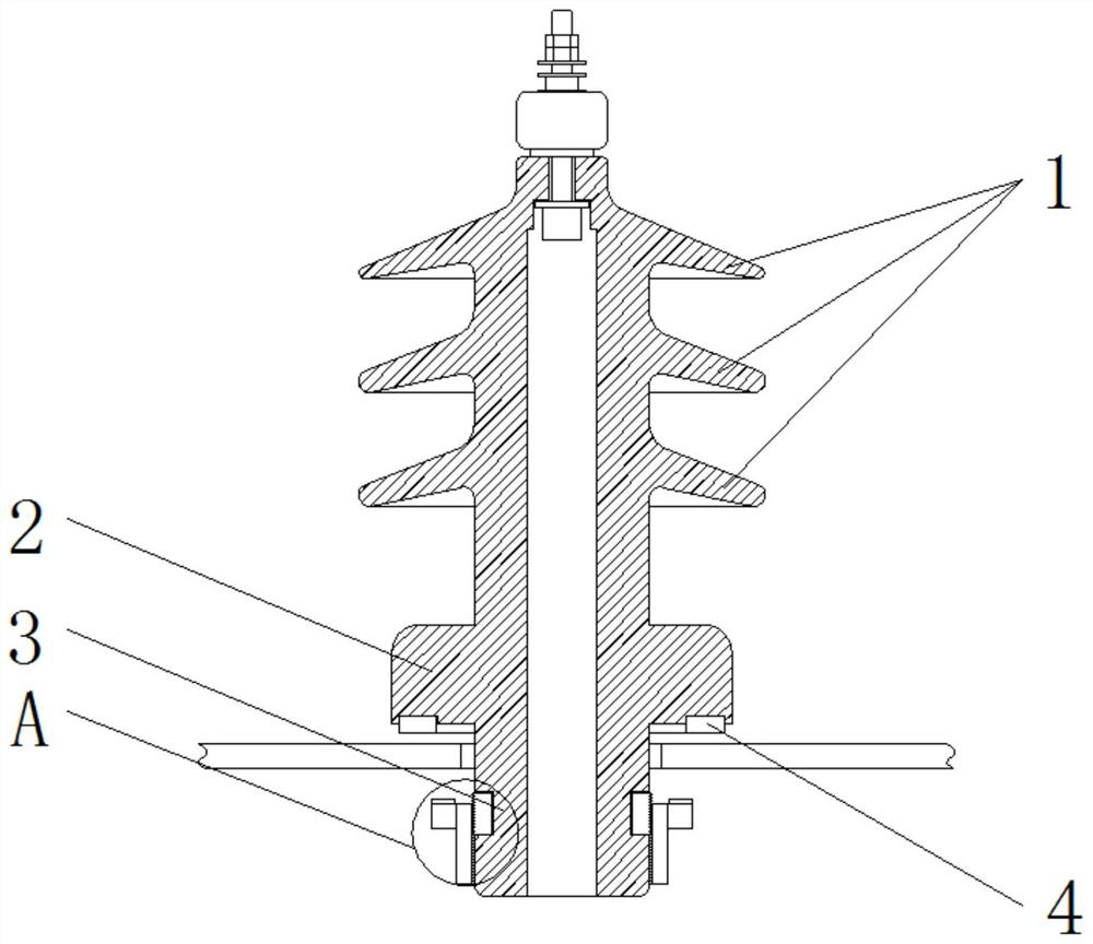 Internal pulling type insulating sleeve for outdoor transformer