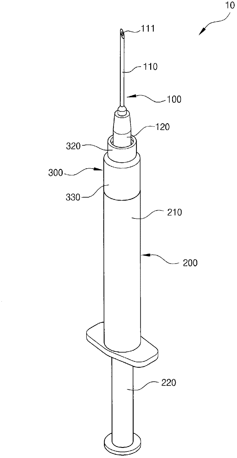 Syringe for injecting surgical thread