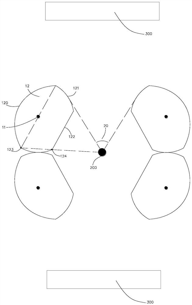 A high-temperature heating device based on double-combined reflectors