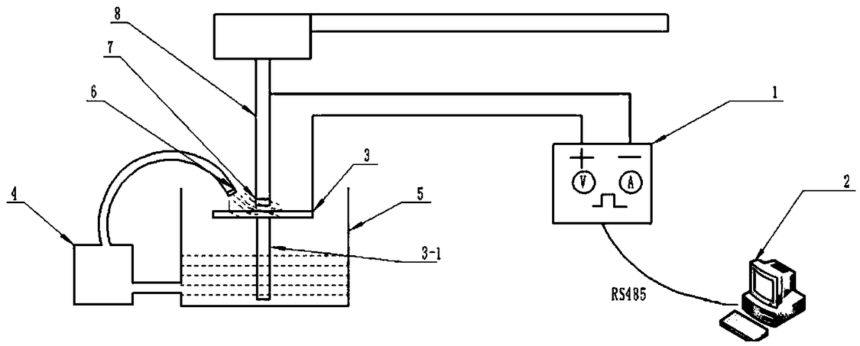 Laser-assisted atomization micro-arc oxidation device