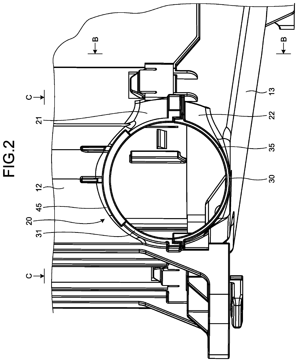 Electric wire fixing structure, electrical connection box, and wire harness
