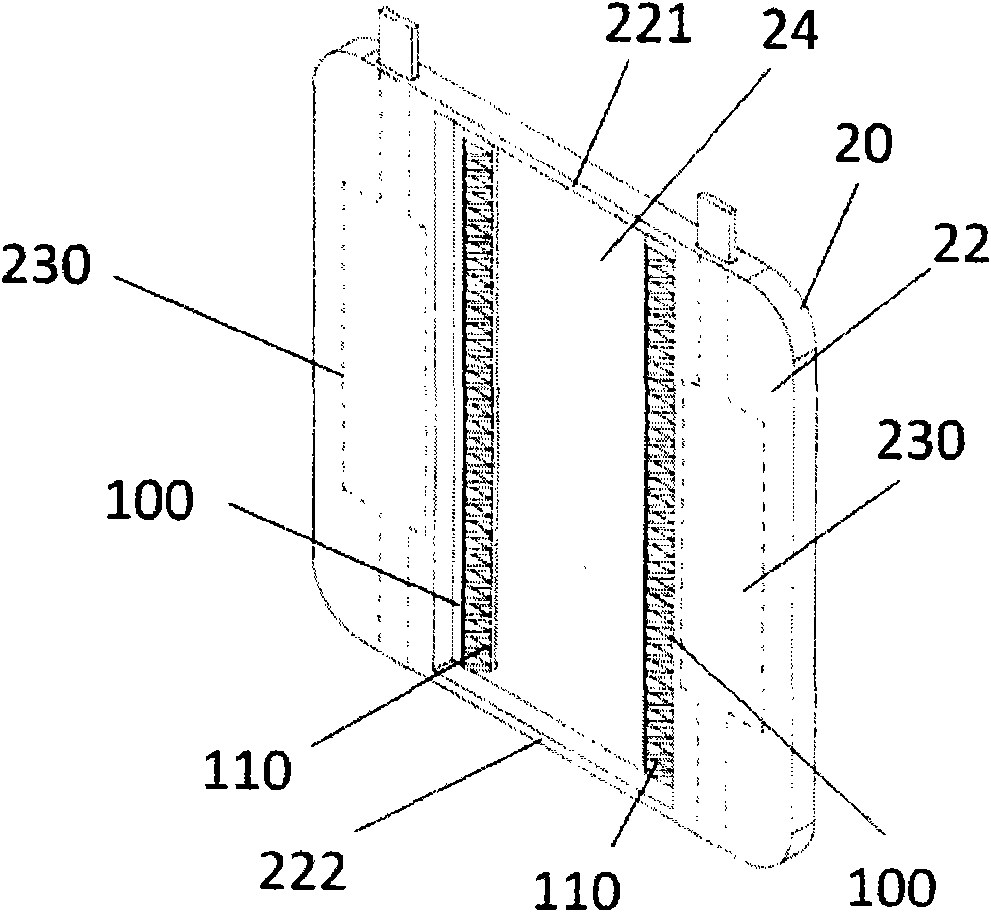 Front open type wafer box provided with inflatable support element module