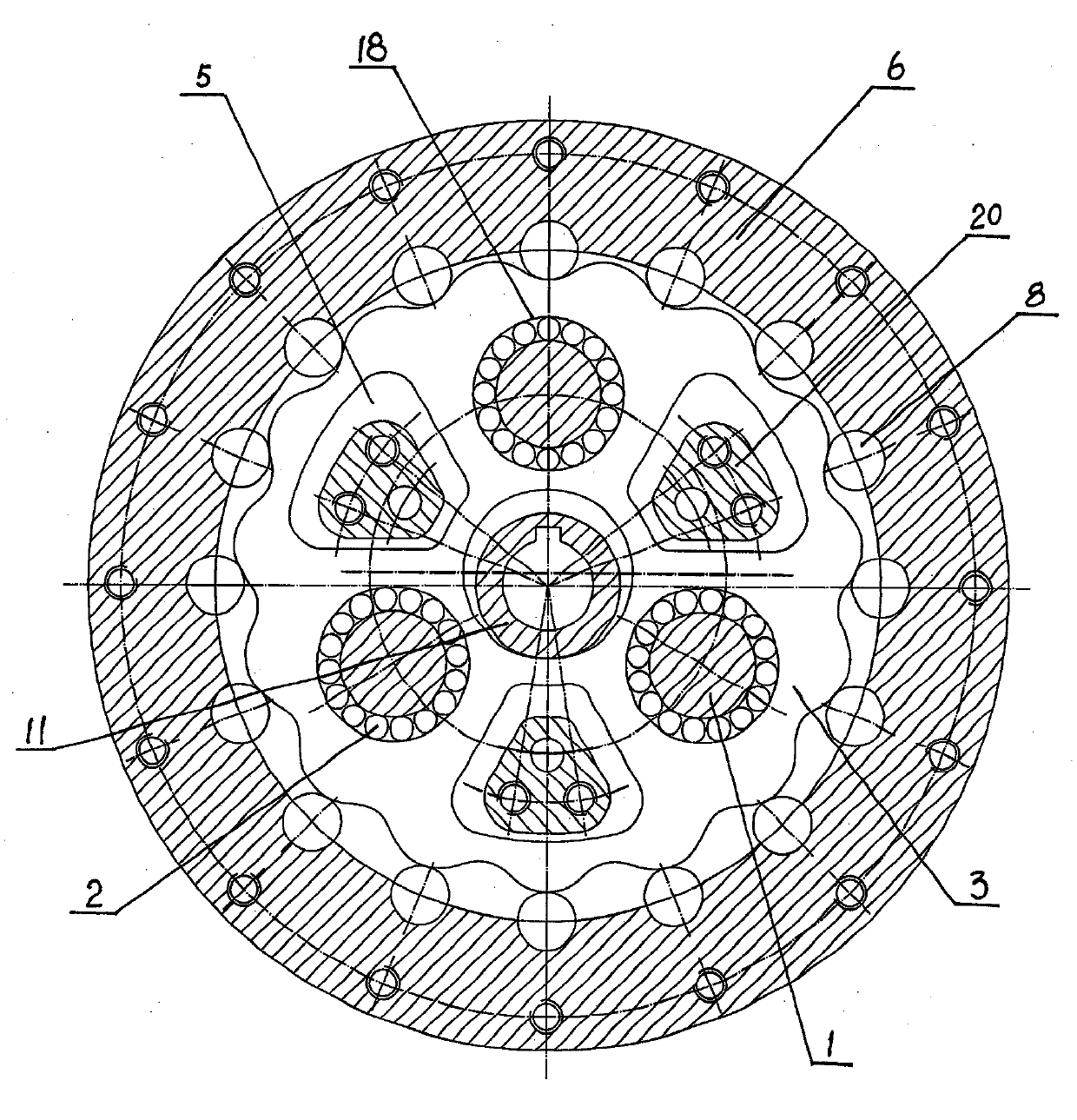 Complex precise cycloidal speed reducer